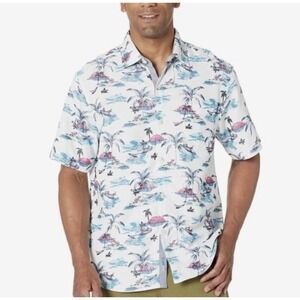 Tommy‎ Bahama The Coconut Point Tropical Shirt Mens 2XLB Coolmax Island